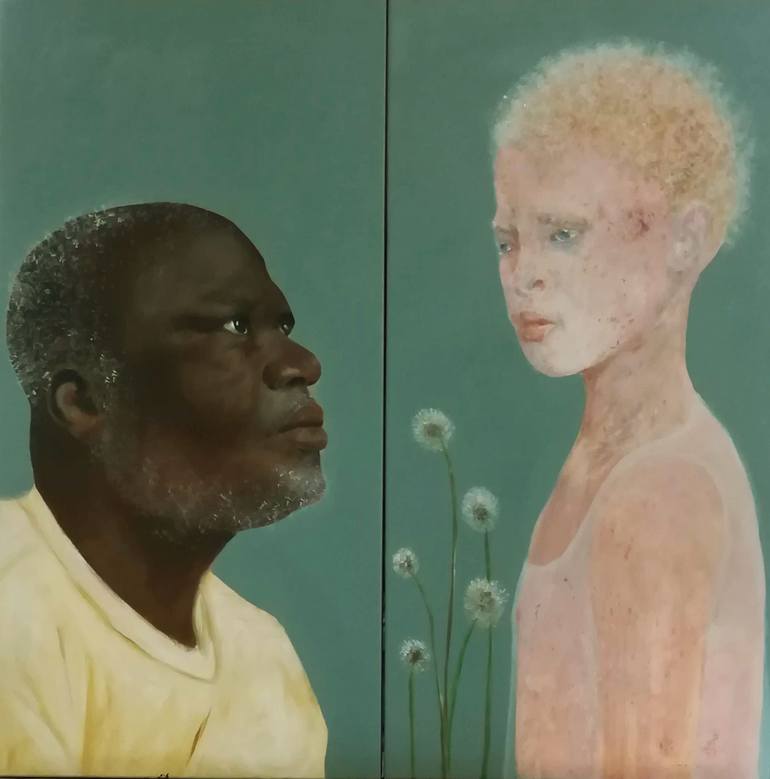 Original Figurative People Painting by Dominique Mondo