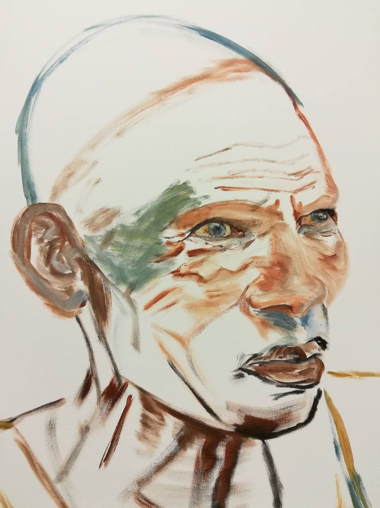 Original Figurative People Painting by Dominique Mondo
