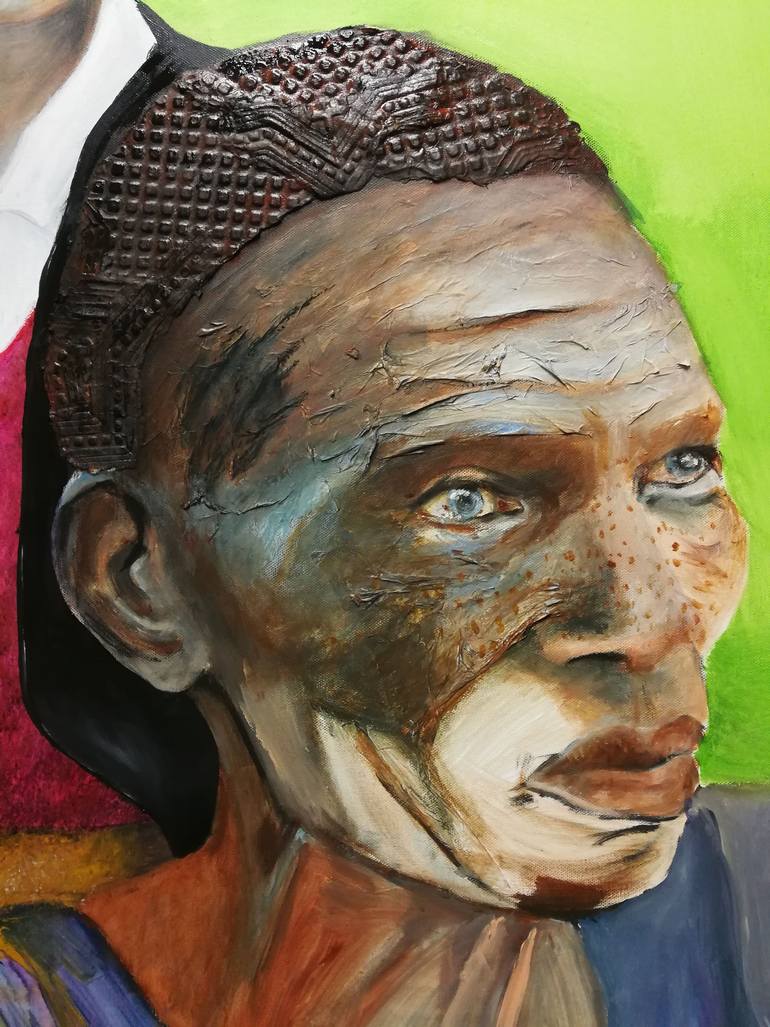 Original Figurative People Painting by Dominique Mondo