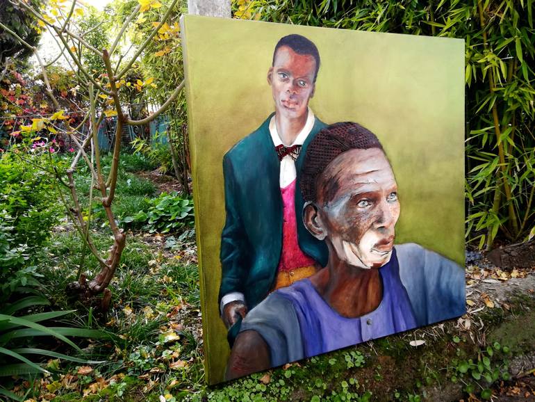 Original Figurative People Painting by Dominique Mondo