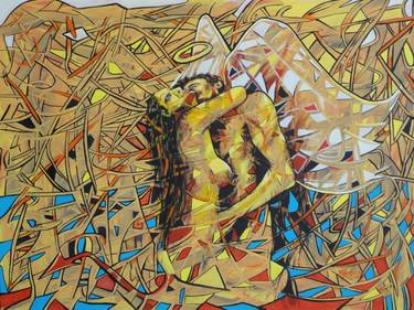 Print of Abstract Erotic Paintings by Marcos Obiano