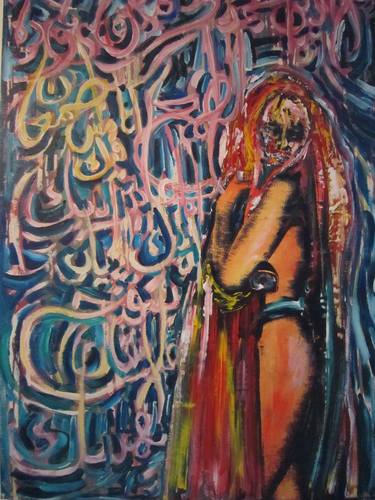 Original Pop Art Body Painting by Alladin Hammoudeh