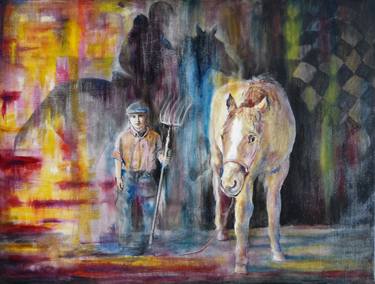 Print of Figurative Horse Paintings by H Vali