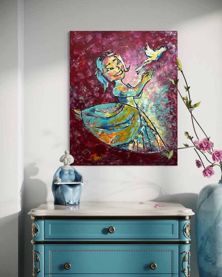 Original Figurative Fantasy Painting by Gabriella DeLamater