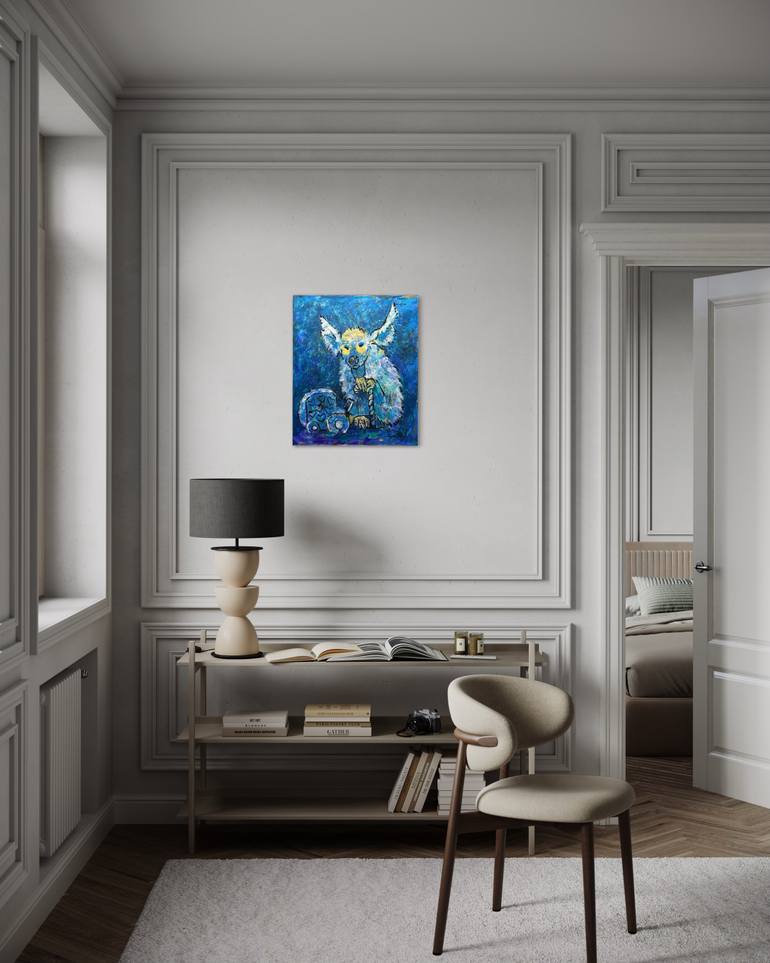 Original Folk Animal Painting by Gabriella Delamater