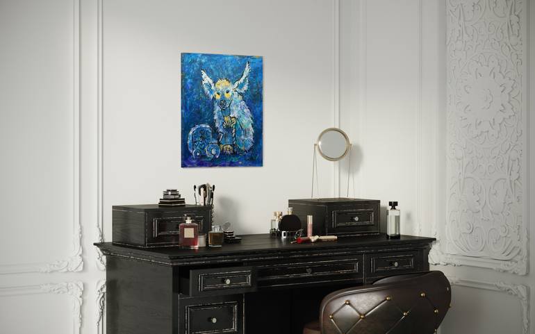 Original Folk Animal Painting by Gabriella Delamater