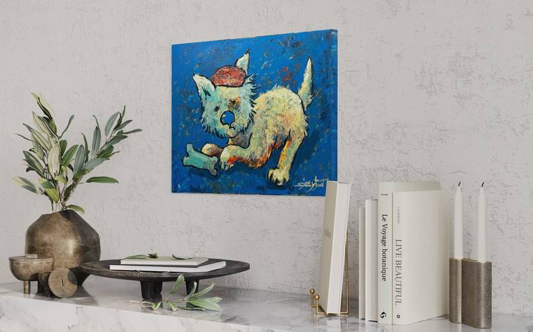 Original Expressionism Animal Painting by Gabriella DeLamater