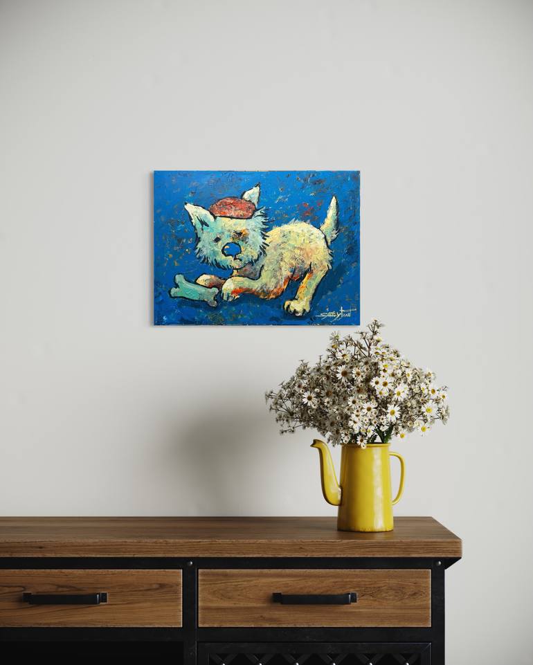 Original Expressionism Animal Painting by Gabriella Delamater