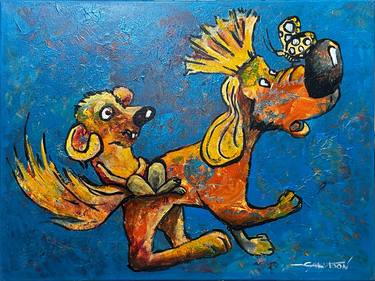 Original Expressionism Animal Paintings by Gabriella DeLamater
