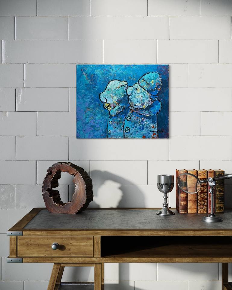 Original Conceptual People Painting by Gabriella Delamater