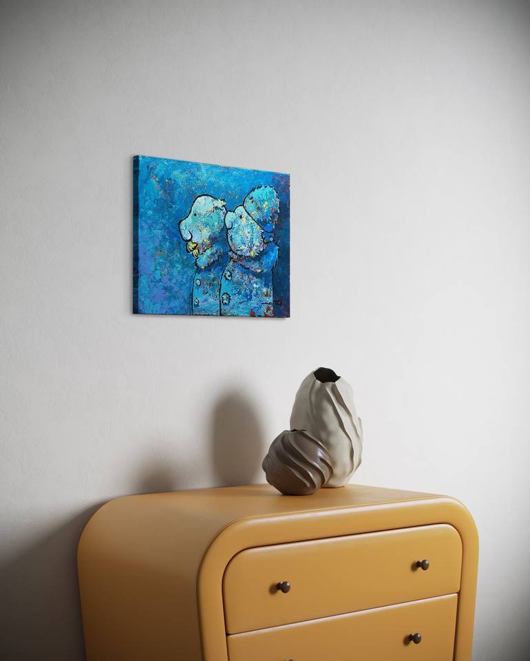 Original Conceptual People Painting by Gabriella Delamater