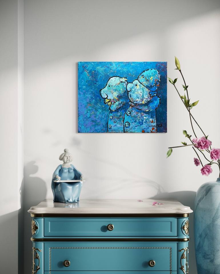 Original Conceptual People Painting by Gabriella Delamater