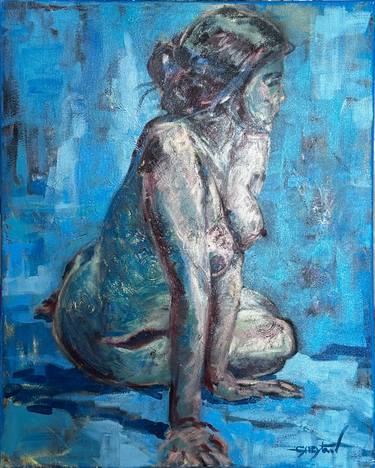 Original Art Deco Nude Paintings by Gabriella DeLamater