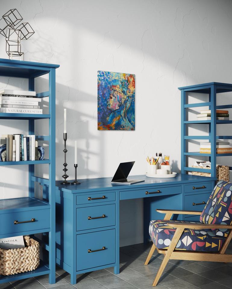 Original Folk Children Painting by Gabriella Delamater