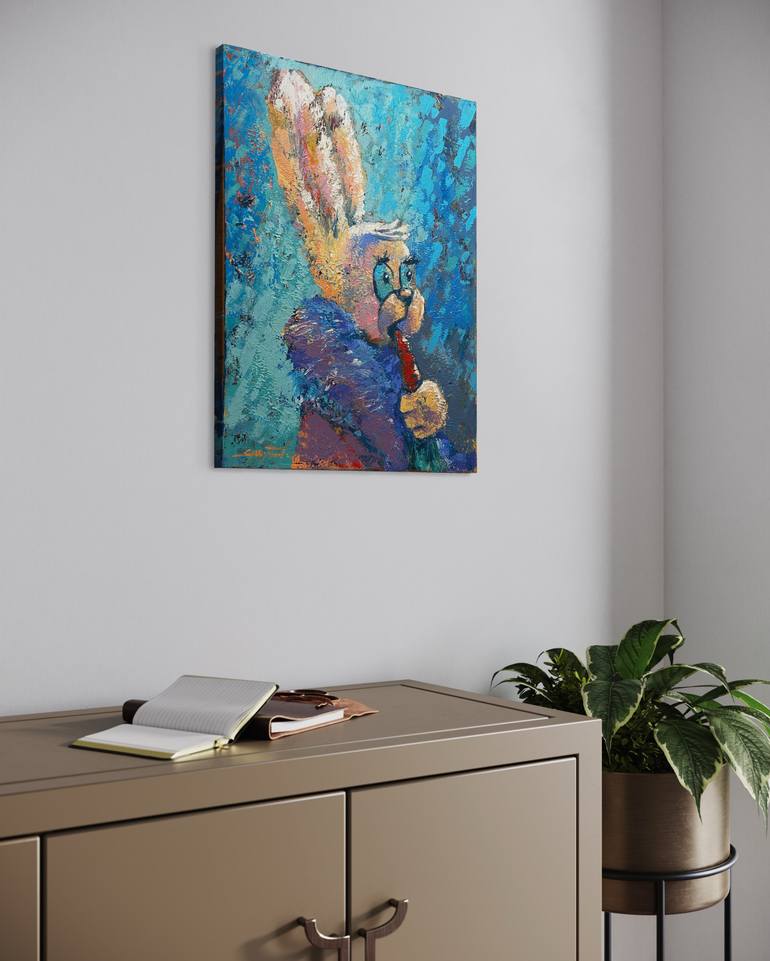 Original Expressionism Animal Painting by Gabriella Delamater