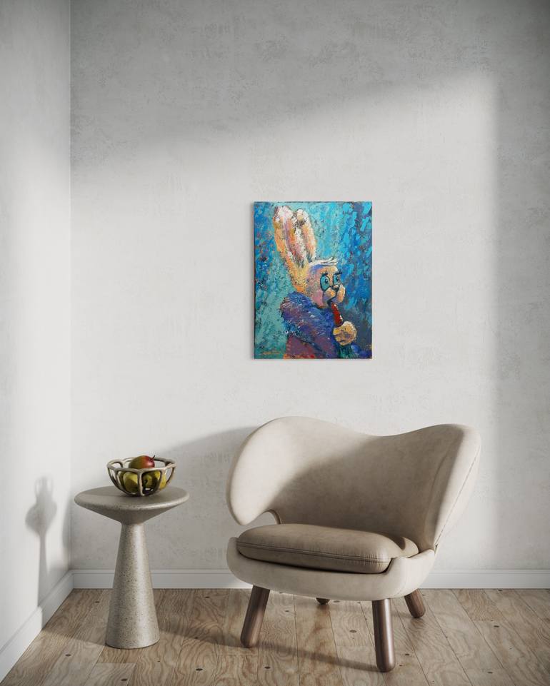 Original Expressionism Animal Painting by Gabriella Delamater