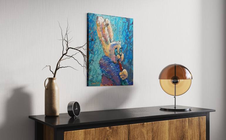 Original Expressionism Animal Painting by Gabriella Delamater