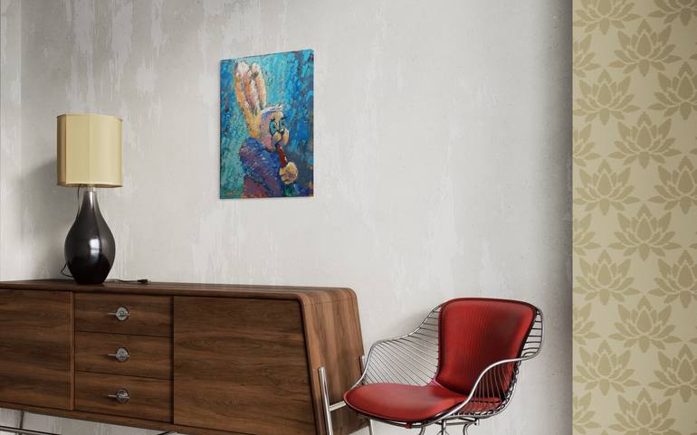 Original Expressionism Animal Painting by Gabriella Delamater