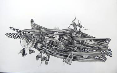 Print of Conceptual Mortality Drawings by Bushra Khalid