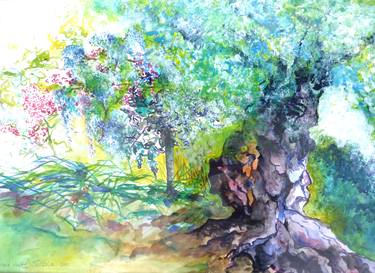 Print of Realism Tree Paintings by Maria Westra