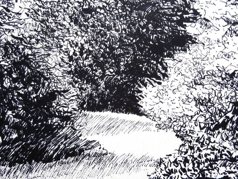 Original Realism Tree Drawing by Maria Westra