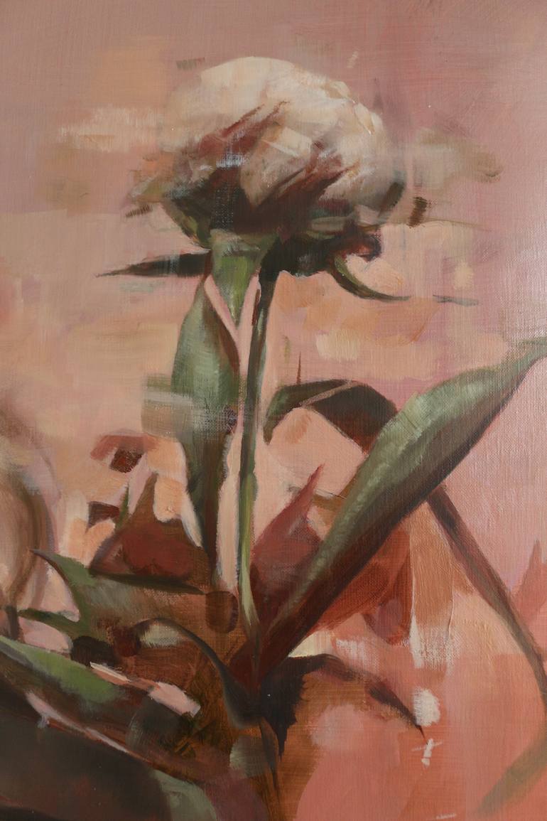 Original Abstract Floral Painting by Kris Coolens