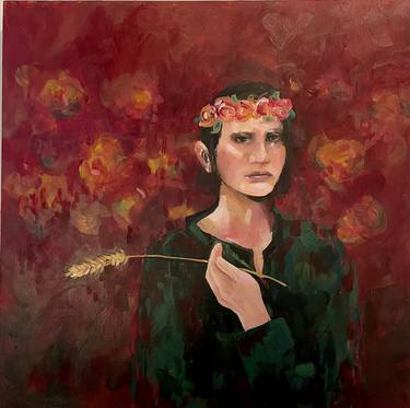 Original Expressionism Portrait Paintings by Sarina Villareal