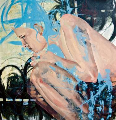 Original Abstract Expressionism Nude Paintings by Sarina Villareal