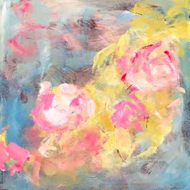 Original Abstract Expressionism Floral Paintings by Sarina Villareal