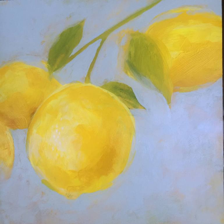 Lemon Memory Study 2 of 3 Painting by Sarina Villareal | Saatchi Art