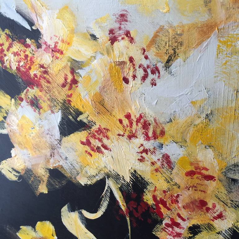 Original Abstract Floral Painting by Sarina Villareal