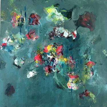 Original Abstract Expressionism Garden Paintings by Sarina Villareal