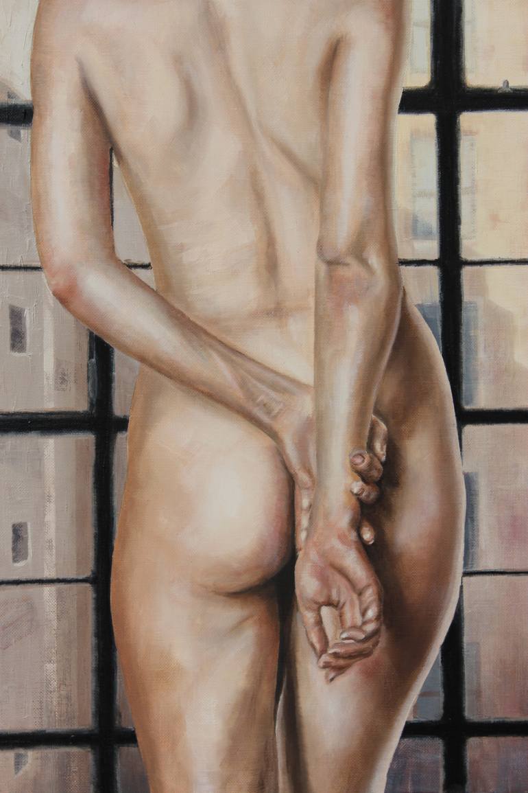 Original Fine Art Nude Painting by Alan James Weiss