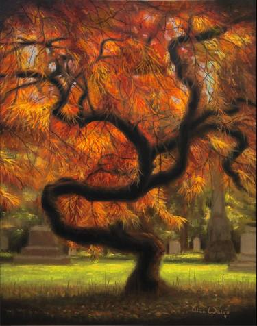 Original Tree Paintings by Alan James Weiss