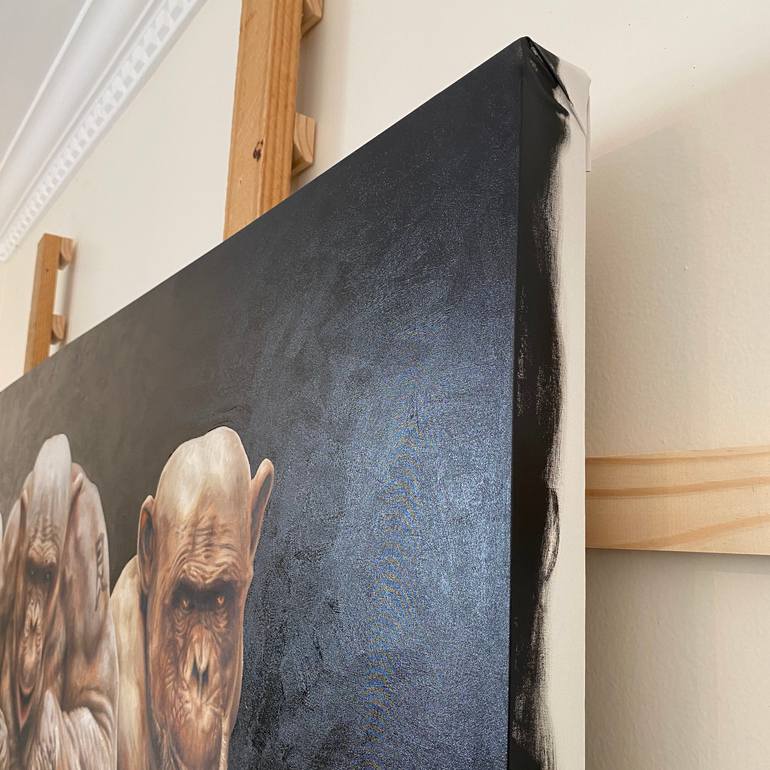 Original Expressionism Animal Painting by Alan James Weiss