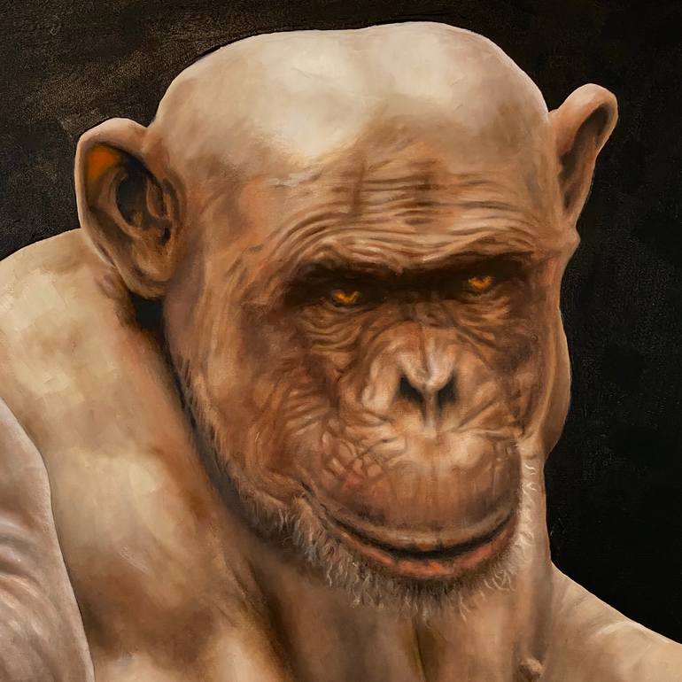 Original Expressionism Animal Painting by Alan James Weiss