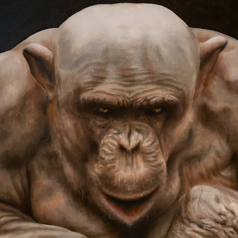 Original Expressionism Animal Painting by Alan James Weiss