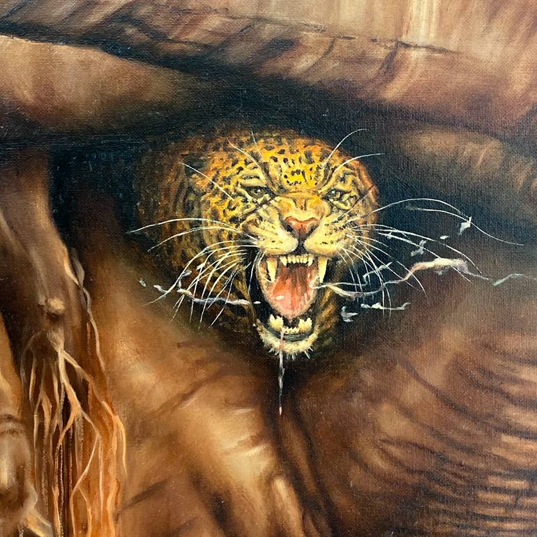 Original Expressionism Animal Painting by Alan James Weiss