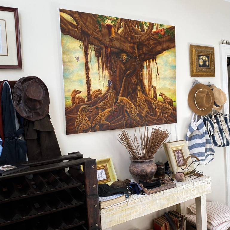 Original Expressionism Animal Painting by Alan James Weiss