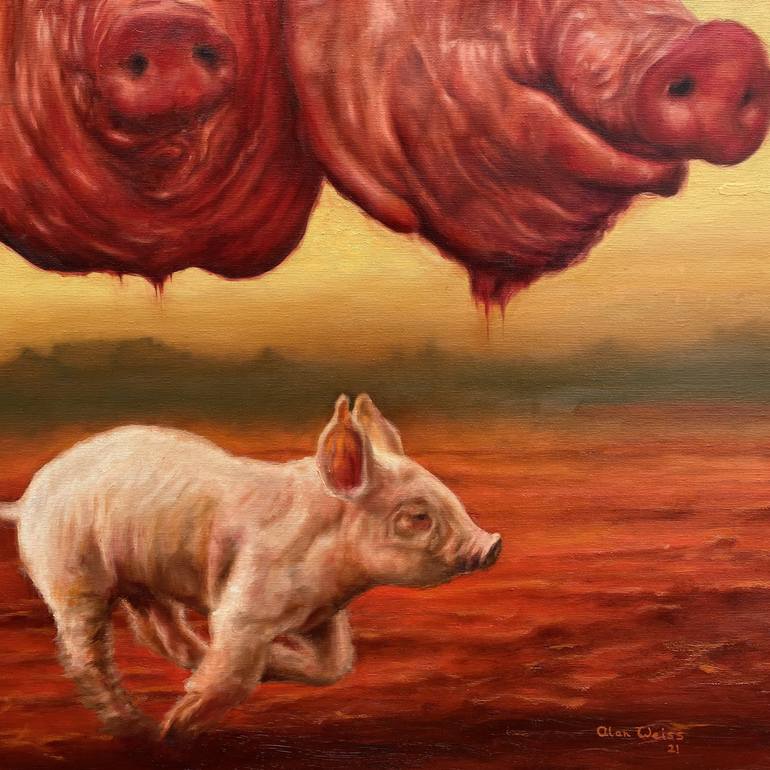 Original Animal Painting by Alan James Weiss