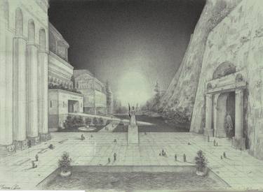 Print of Surrealism Architecture Drawings by Eugene Gull
