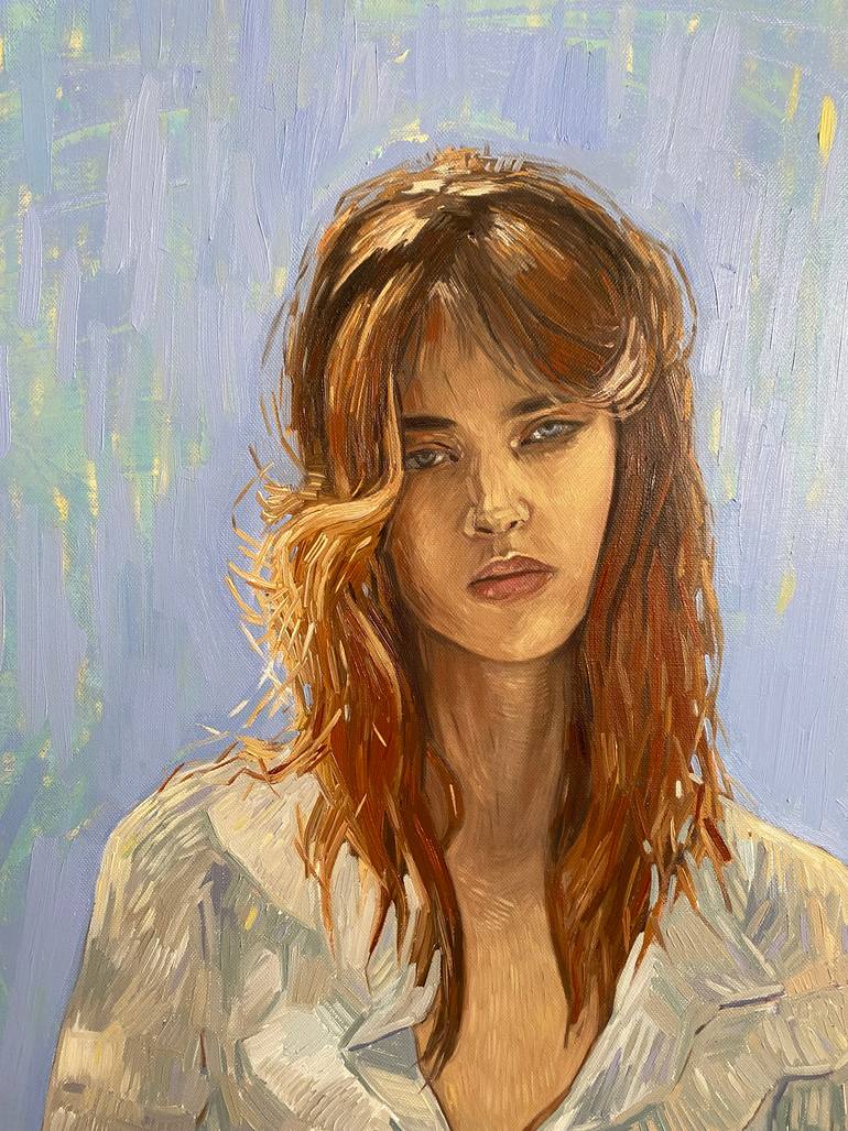 Original Impressionism Women Painting by Eugene Seagull