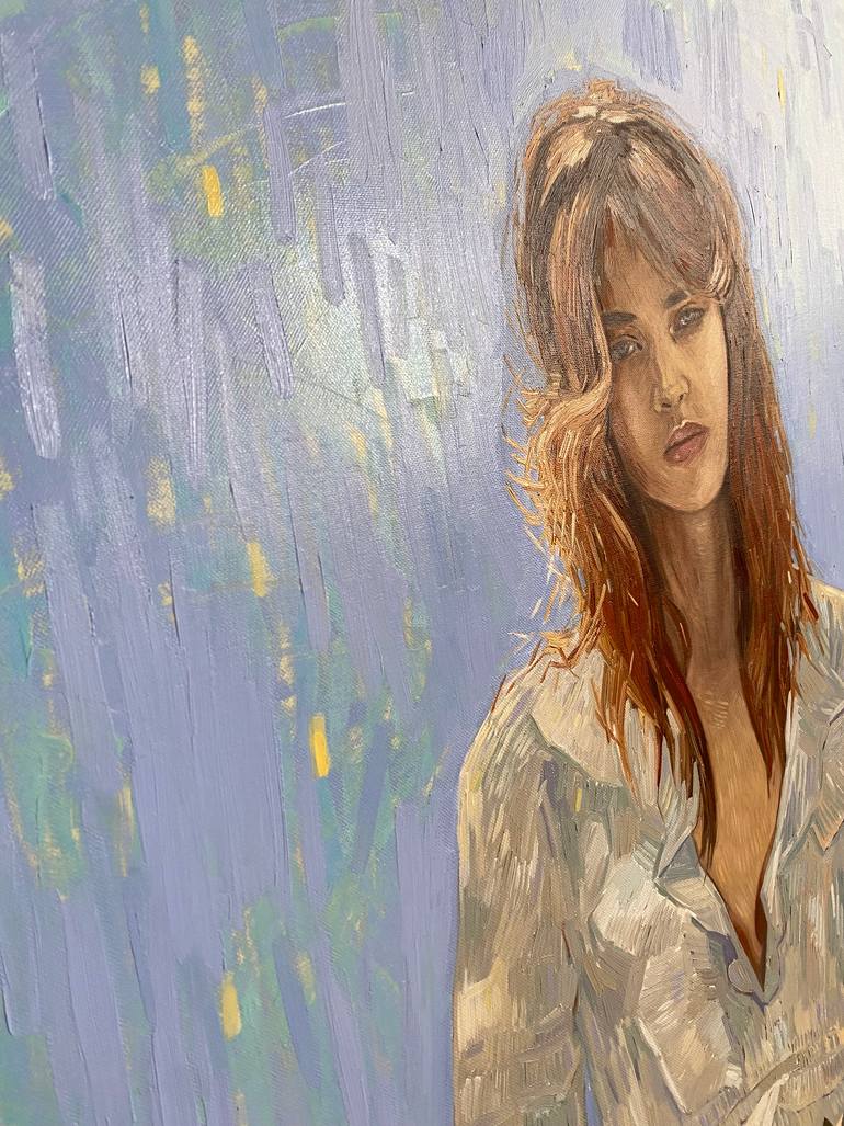 Original Impressionism Women Painting by Eugene Seagull