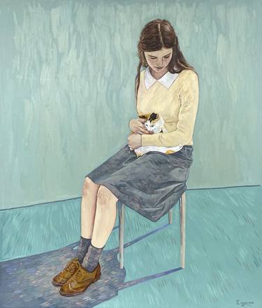 Original Realism Women Painting by Eugene Gull