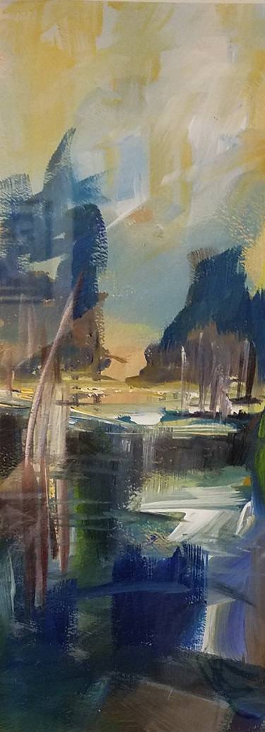 Original Abstract Landscape Landscape Painting by Alicia Leeke