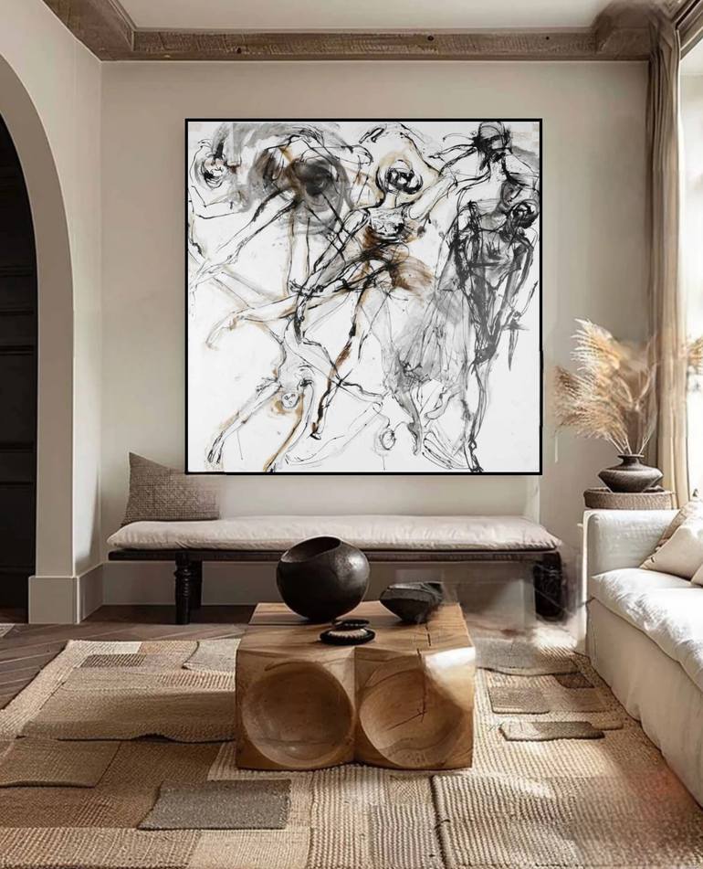 Original Abstract Body Painting by Helena De Medeiros