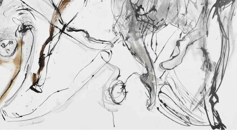 Original Abstract Body Painting by Helena De Medeiros