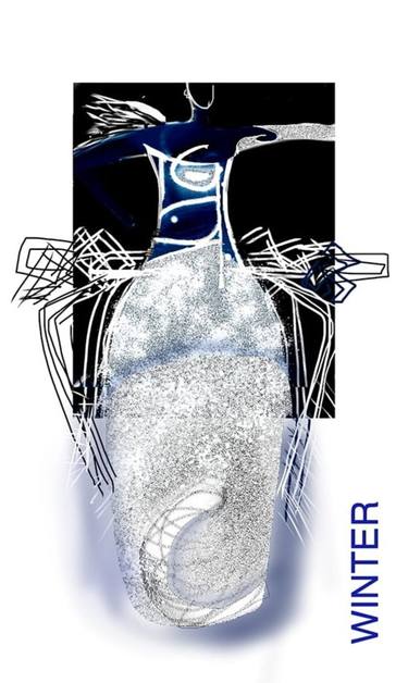 Original Abstract Body Digital by Helena De Medeiros