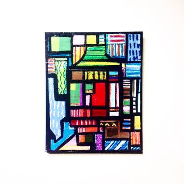 Original Abstract Geometric Paintings by C AW