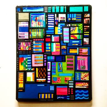 Original Pop Art Abstract Paintings by C AW